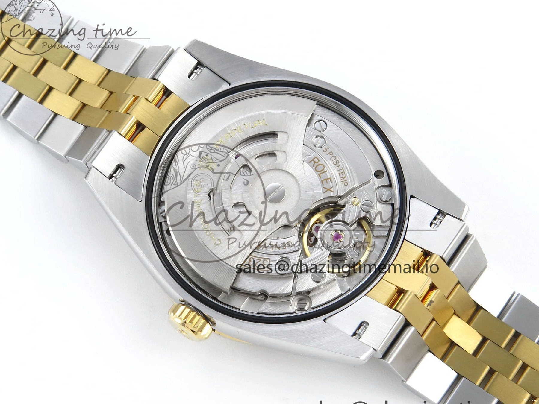 MiroTime 1225 DateJust 36 126233 EWEF Best Edition YG Leaf Dial on SS YG Jubilee Bracelet A Sporty 628